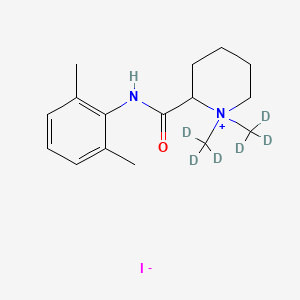 molecular formula C16H25IN2O B1512320 N-(2,6-Dimethylphenyl)-1,1-bis(trideuteriomethyl)piperidin-1-ium-2-carboxamide;iodide CAS No. 345261-08-7