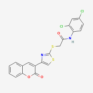 N-(2,4-dichlorophenyl)-2-{[4-(2-oxo-2H-chromen-3-yl)-1,3-thiazol-2-yl]sulfanyl}acetamide