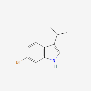 molecular formula C11H12BrN B15123212 6-bromo-3-(propan-2-yl)-1H-indole 