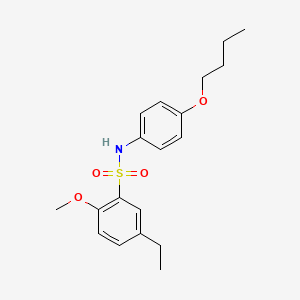 N-(4-butoxyphenyl)-5-ethyl-2-methoxybenzene-1-sulfonamide