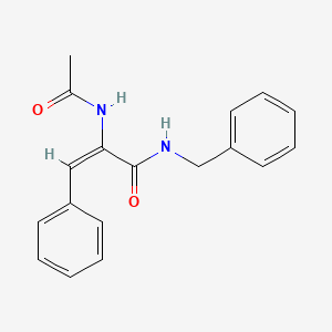 molecular formula C18H18N2O2 B15123259 (E)-2-Acetamido-N-benzyl-3-phenylacrylamide 