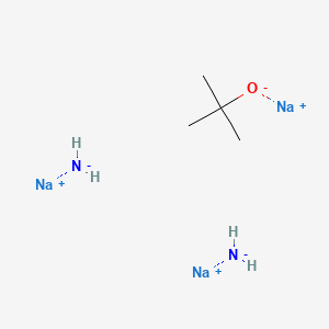 molecular formula C4H13N2Na3O B1512327 Sodium amide-sodium tert-butylate complex base 