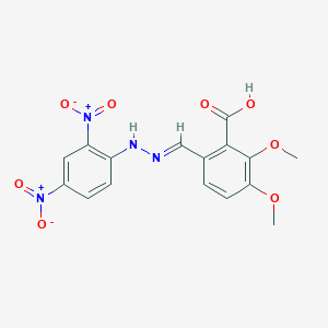 6-{(E)-[2-(2,4-dinitrophenyl)hydrazinylidene]methyl}-2,3-dimethoxybenzoic acid