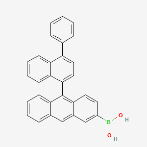 [10-(4-Phenylnaphthalen-1-YL)anthracen-2-YL]boronic acid