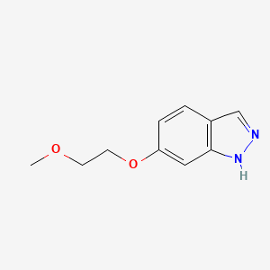 molecular formula C10H12N2O2 B15123317 6-(2-methoxyethoxy)-1H-indazole 