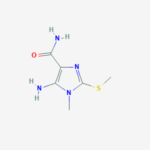 molecular formula C6H10N4OS B1512339 5-Amino-1-methyl-2-(methylthio)-1H-imidazole-4-carboxamide CAS No. 52868-68-5