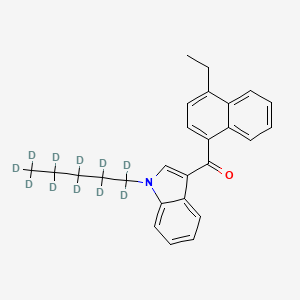 molecular formula C26H27NO B1512340 (4-Ethylnaphthalen-1-yl)-[1-(1,1,2,2,3,3,4,4,5,5,5-undecadeuteriopentyl)indol-3-yl]methanone CAS No. 1346604-33-8