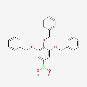 molecular formula C27H25BO5 B15123412 3,4,5-Tris(benzyloxy)phenylboronic acid 