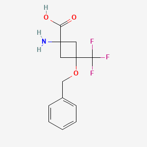 1-Amino-3-(benzyloxy)-3-(trifluoromethyl)cyclobutane-1-carboxylic acid