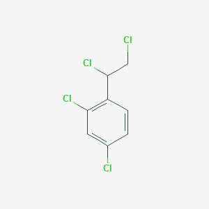 molecular formula C8H6Cl4 B15123459 2,4-Dichloro-1-(1,2-dichloroethyl)benzene 