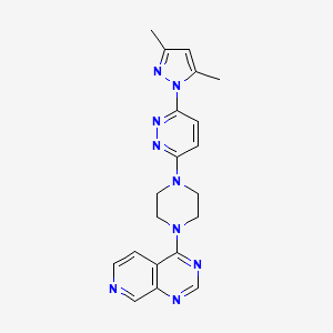 3-(3,5-dimethyl-1H-pyrazol-1-yl)-6-(4-{pyrido[3,4-d]pyrimidin-4-yl}piperazin-1-yl)pyridazine