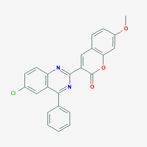 3-(6-chloro-4-phenylquinazolin-2-yl)-7-methoxy-2H-chromen-2-one