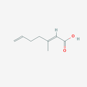 molecular formula C8H12O2 B15123507 (Z)-3-Methylhepta-2,6-dienoic acid 