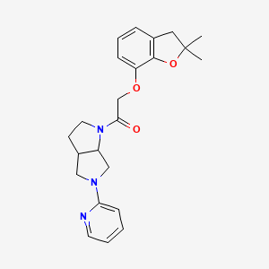 2-[(2,2-Dimethyl-2,3-dihydro-1-benzofuran-7-yl)oxy]-1-[5-(pyridin-2-yl)-octahydropyrrolo[3,4-b]pyrrol-1-yl]ethan-1-one