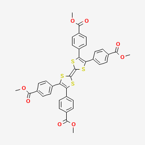 molecular formula C38H28O8S4 B15123555 Tetramethyl 4,4',4'',4'''-[[2,2'-Bi(1,3-dithiolylidene)]-4,4',5,5'-tetrayl]tetrabenzoate 