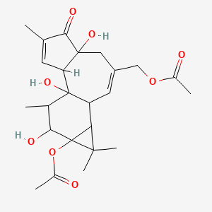 molecular formula C24H32O8 B15123558 Phorbol-13,20-diacetate CAS No. 41621-85-6