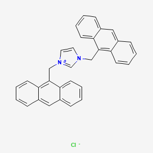 1,3-bis(anthracen-9-ylmethyl)-1H-imidazol-3-ium chloride