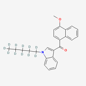 (4-Methoxynaphthalen-1-yl)-[1-(1,1,2,2,3,3,4,4,5,5,5-undecadeuteriopentyl)indol-3-yl]methanone