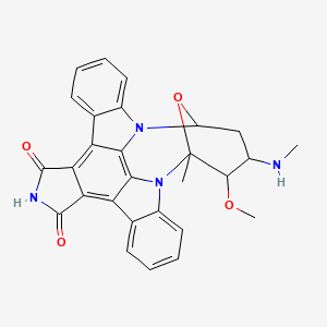 3-Methoxy-2-methyl-4-(methylamino)-29-oxa-1,7,17-triazaoctacyclo[12.12.2.12,6.07,28.08,13.015,19.020,27.021,26]nonacosa-8,10,12,14,19,21,23,25,27-nonaene-16,18-dione