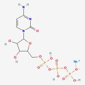 Sodium;[[[5-(4-amino-2-oxopyrimidin-1-yl)-3,4-dihydroxyoxolan-2-yl]methoxy-hydroxyphosphoryl]oxy-hydroxyphosphoryl] hydrogen phosphate