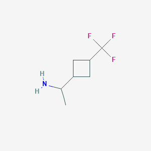 1-[3-(Trifluoromethyl)cyclobutyl]ethan-1-amine