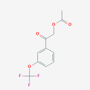 2-Oxo-2-(3-(trifluoromethoxy)phenyl)ethyl acetate