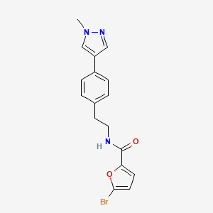 5-bromo-N-{2-[4-(1-methyl-1H-pyrazol-4-yl)phenyl]ethyl}furan-2-carboxamide