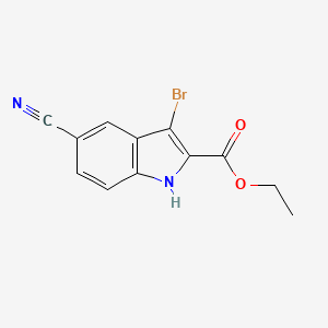 ethyl 3-bromo-5-cyano-1H-indole-2-carboxylate