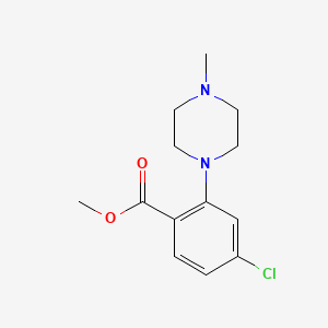 molecular formula C13H17ClN2O2 B15123651 Methyl 4-Chloro-2-(4-methyl-1-piperazinyl)benzoate CAS No. 2006277-47-8