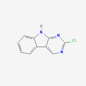 molecular formula C10H6ClN3 B1512369 2-Chloro-9H-pyrimido[4,5-B]indole 