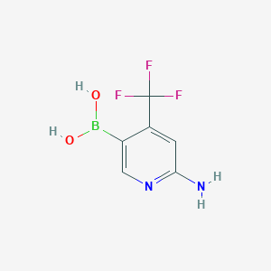 molecular formula C6H6BF3N2O2 B1512371 (6-Amino-4-(trifluoromethyl)pyridin-3-yl)boronic acid CAS No. 1045861-32-2