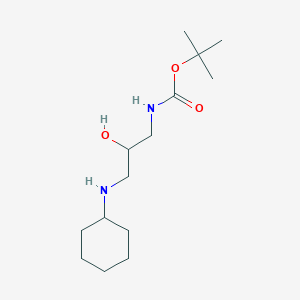 molecular formula C14H28N2O3 B1512376 tert-Butyl (3-(cyclohexylamino)-2-hydroxypropyl)carbamate 