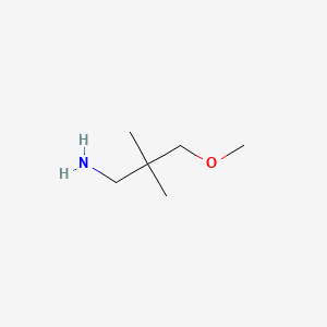 molecular formula C6H15NO B1512385 3-Methoxy-2,2-dimethylpropan-1-amine CAS No. 767264-22-2