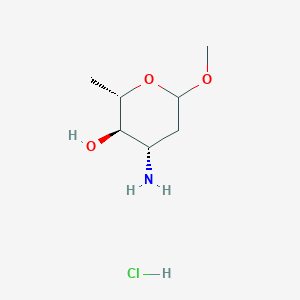 molecular formula C7H16ClNO3 B1512387 Methyl-L-acosaminide hydrochloride 
