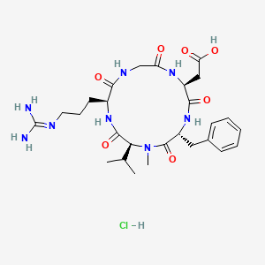 molecular formula C27H41ClN8O7 B1512406 Cilengitide hydrochloride CAS No. 188969-00-8