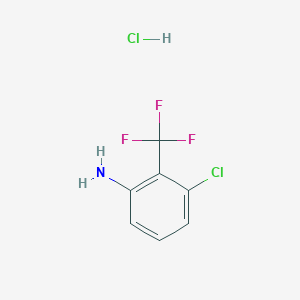 molecular formula C7H6Cl2F3N B15124174 (3-Chloro-2-trifluoromethylphenyl)amine hydrochloride 