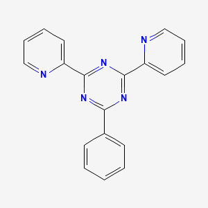 molecular formula C19H13N5 B15124208 1,3,5-Triazine, 2-phenyl-4,6-di-2-pyridinyl- CAS No. 13960-35-5