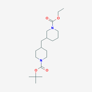 Ethyl 3-(1-Boc-piperidin-4-ylmethyl)piperidine-1-carboxylate