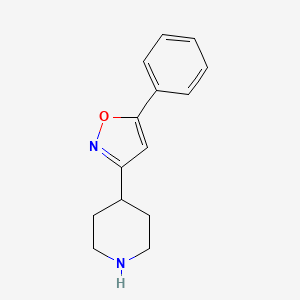 molecular formula C14H16N2O B1512424 4-(5-Phenyl-3-isoxazolyl)piperidine 