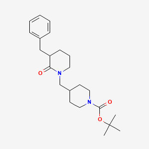 molecular formula C23H34N2O3 B1512426 1-Boc-4-(3-Benzyl-2-oxopiperidin-1-ylmethyl)piperidine 