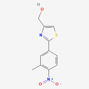 molecular formula C11H10N2O3S B1512430 [2-(3-Methyl-4-nitro-phenyl)-thiazol-4-YL]-methanol 