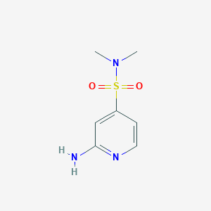 molecular formula C7H11N3O2S B15124349 2-amino-N,N-dimethylpyridine-4-sulfonamide 