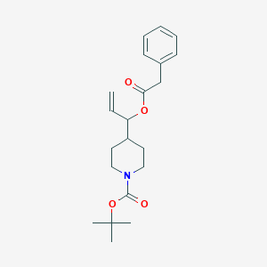 molecular formula C21H29NO4 B1512437 tert-Butyl 4-(1-(2-phenylacetoxy)allyl)piperidine-1-carboxylate 