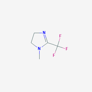 molecular formula C5H7F3N2 B1512440 1-Methyl-2-trifluoromethylimidazoline 