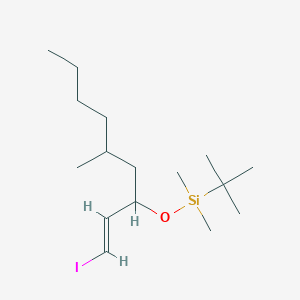 molecular formula C16H33IOSi B15124440 (1,1-Dimethylethyl)[[(1S,3R)-1-[(1E)-2-iodoethenyl]-3-methylheptyl]oxy]dimethyl-silane 