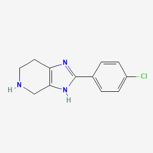 molecular formula C12H12ClN3 B1512456 2-(4-Chlorophenyl)-4,5,6,7-tetrahydro-1H-imidazo[4,5-C]pyridine 