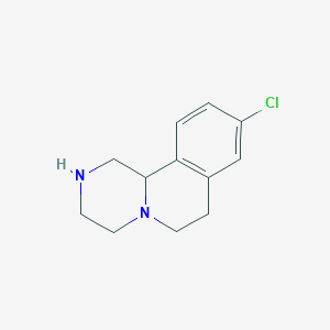 molecular formula C12H15ClN2 B1512460 9-chloro-1,3,4,6,7,11b-hexahydro-2H-Pyrazino[2,1-a]isoquinoline 