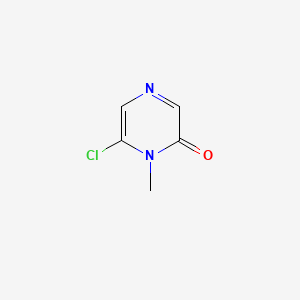 molecular formula C5H5ClN2O B15124635 6-Chloro-1-methylpyrazin-2(1H)-one 