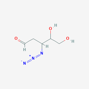 molecular formula C5H9N3O3 B15124656 3-Azido-2,3-dideoxy-d-ribose 