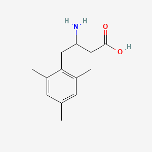 molecular formula C13H19NO2 B15124668 3-Amino-4-(2,4,6-trimethylphenyl)butyric Acid 